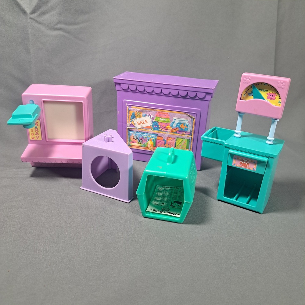 VTG Kenner Littlest Pet Shop LPS 90s‎ Accessories Lot Scale X-Ray Carrier Retro